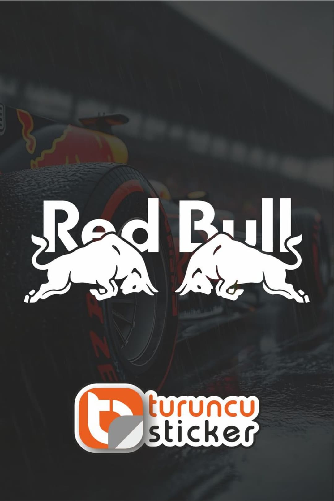 Redbull Sticker Etiket 15x5.5 cm – Araç – Motor – Laptop - Kask Etiket Sticker