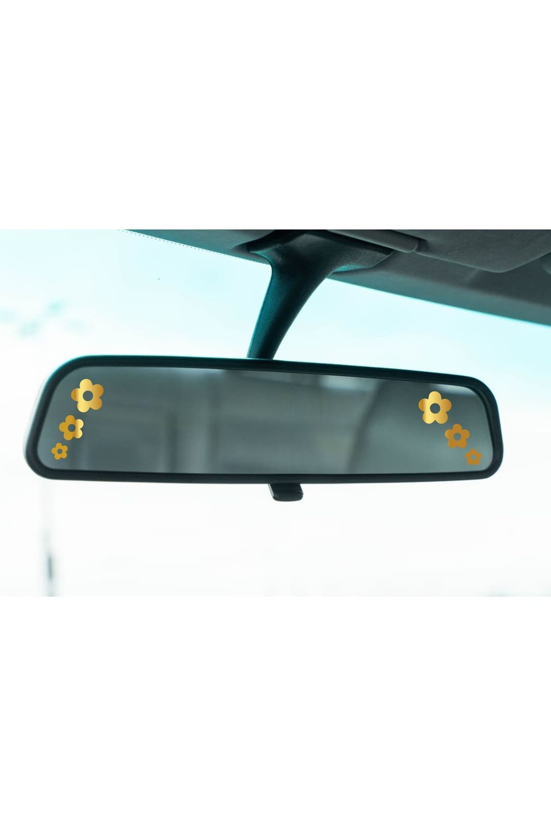 Araç Ayna Çiçek Etiket (2 ADET) 2x2-1,5x1,5-1x1 cm – Araç – Motor – Laptop - Kask Etiket Sticker