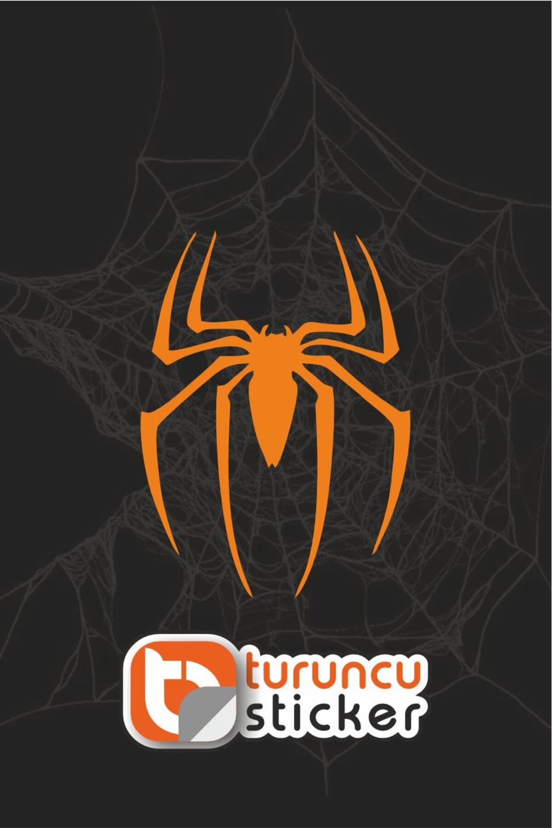 Spider Örümcek Sticker Etiket 11x15 cm – Araç – Motor – Laptop - Kask Etiket Sticker