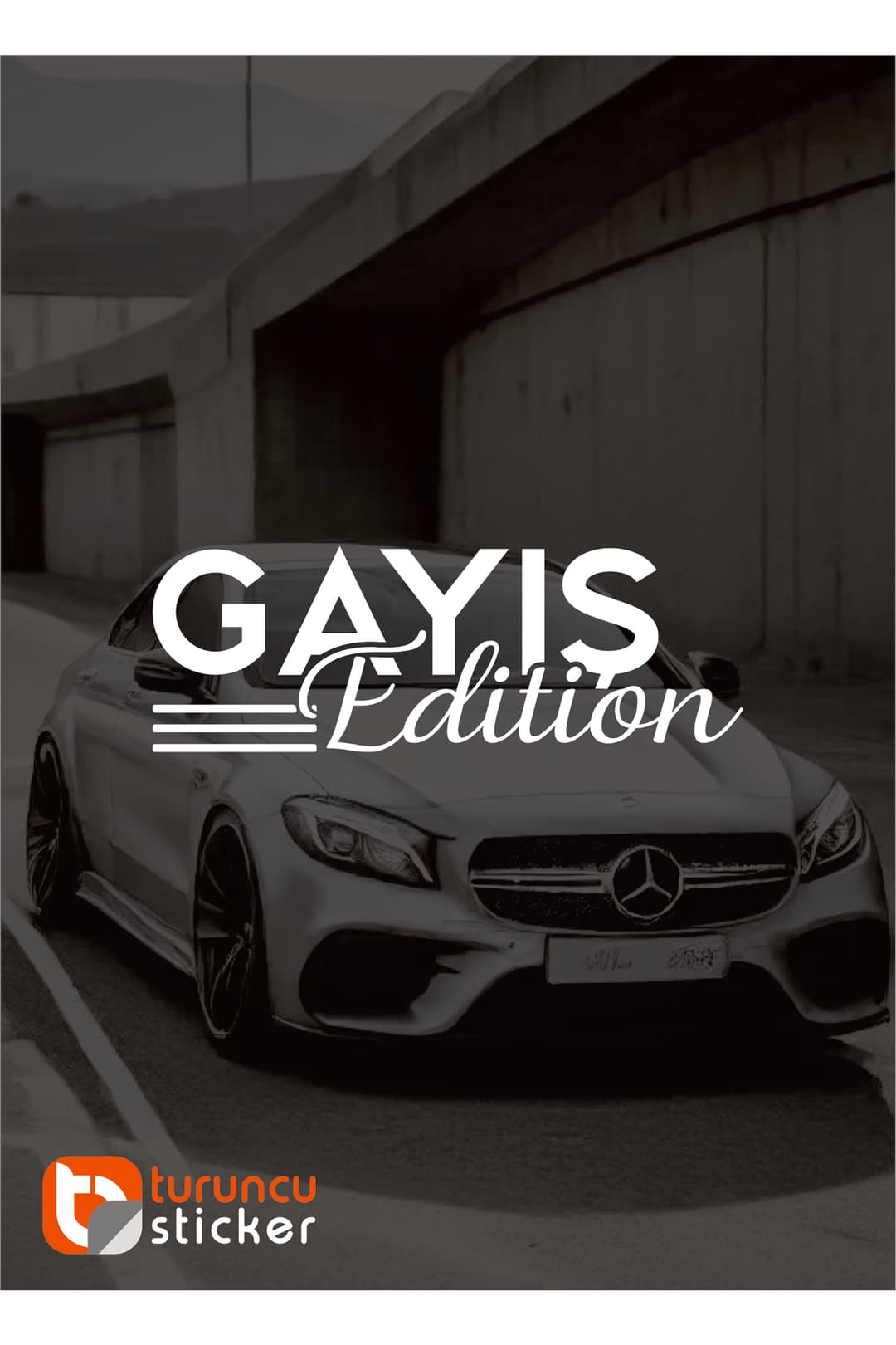 Gayış Edition Yazısı Araba - Motosiklet Cam - Laptop Etiket Sticker 25x9cm gayıs-edition