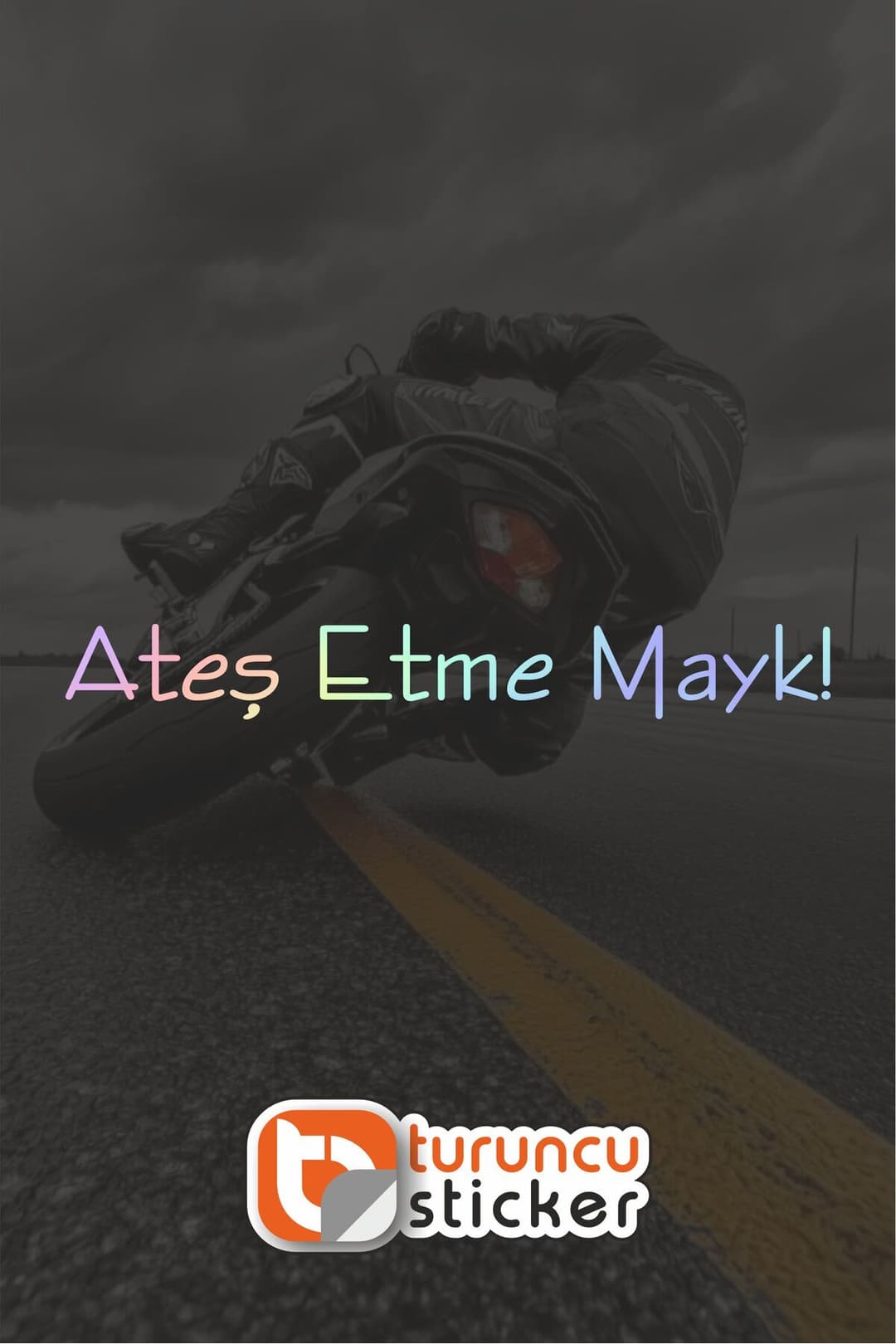 Ateş Etme Mayk 20x2.5 cm – Araç – Motor – Laptop – Kask Etiket Sticker
