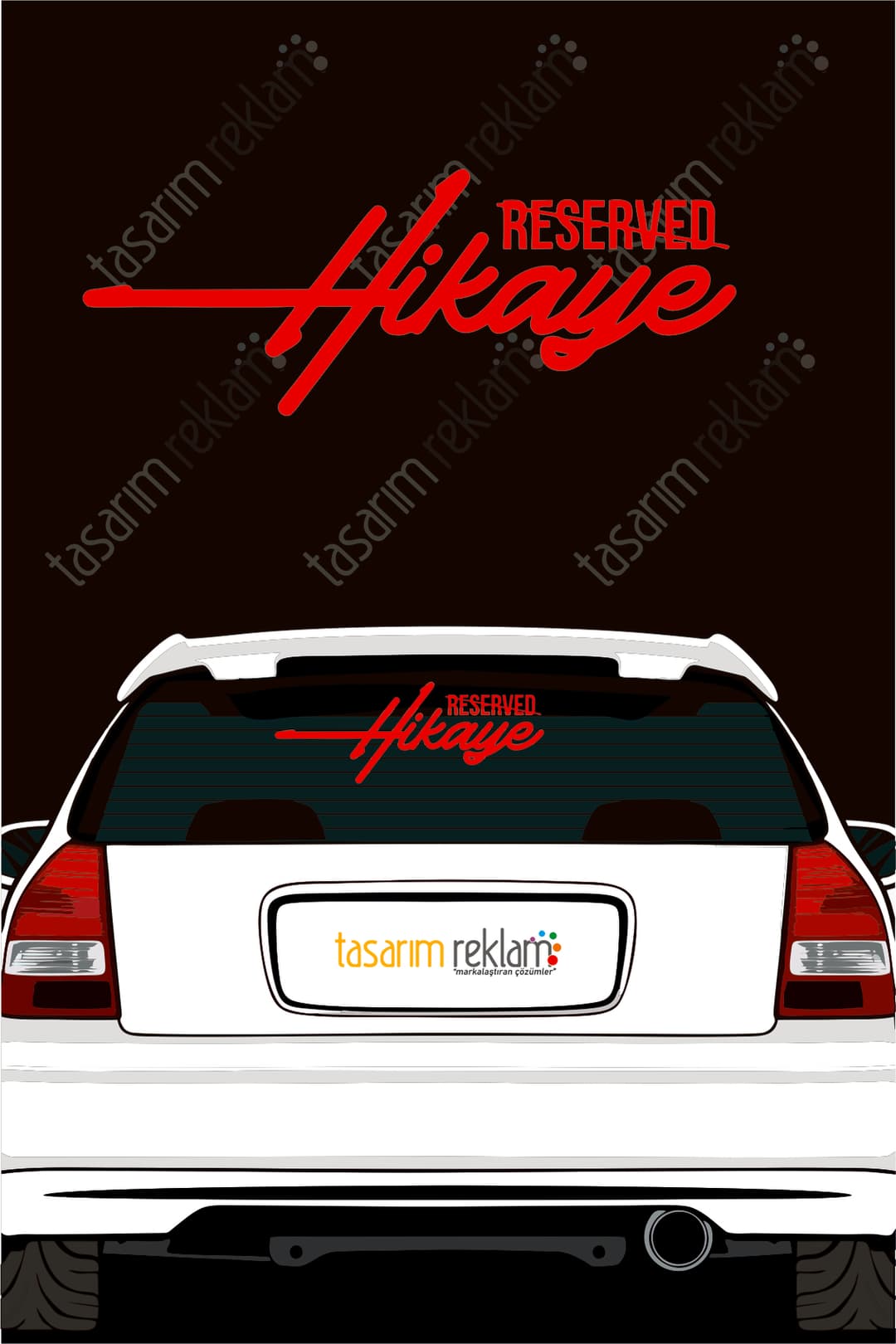 Bizi Bitirdin Bee Araba Yazısı-Araba Cam Yazısı-Araç Sticker-Motosiklet Sticker Uyumlu